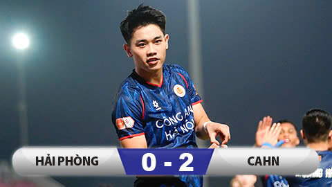 Kết quả Hải Phòng 0-2 CAHN: CAHN chạm một tay vào chức vô địch 